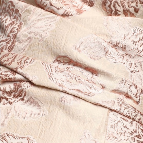 Nordstrom x Lulus Redefine Regal Pale Pink Floral Jacquard Strapless Maxi Dress - Picture 5 of 6